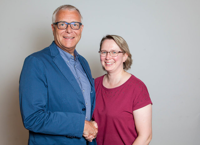 Das Führungsduo der Vinzenzgemeinschaften Tirol: Ehrenpräsident Christoph Wötzer und die designierte Präsidentin Karoline Knitel.