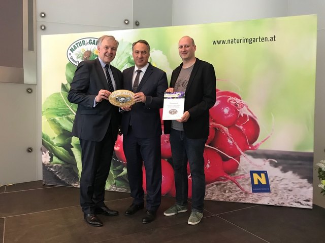Martin Eichtinger mit Josef Schmidl-Haberleitner und Michael Sigmund