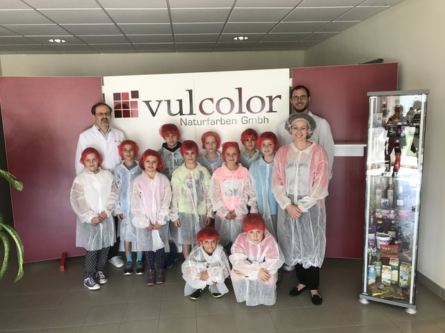 Die Firma Vulcolor besuchten Schüler der Volksschule Inzenhof. | Foto: WK