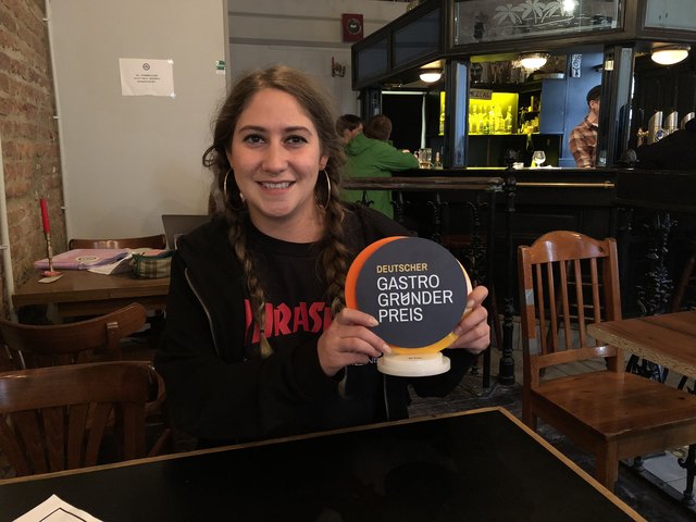 Ursula Varela Leyva mit dem Gastro Gründer Preis.