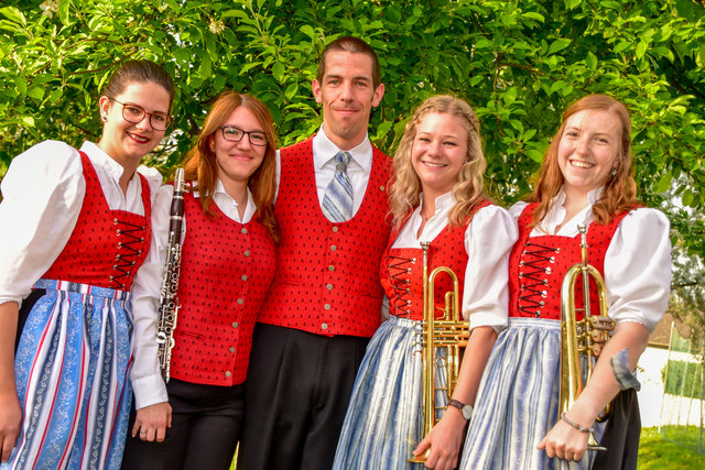 Anna Brandstetter, Julia Lederer, Wilfried Kaiser, Rosa Raab und Maria Fahrngruber.