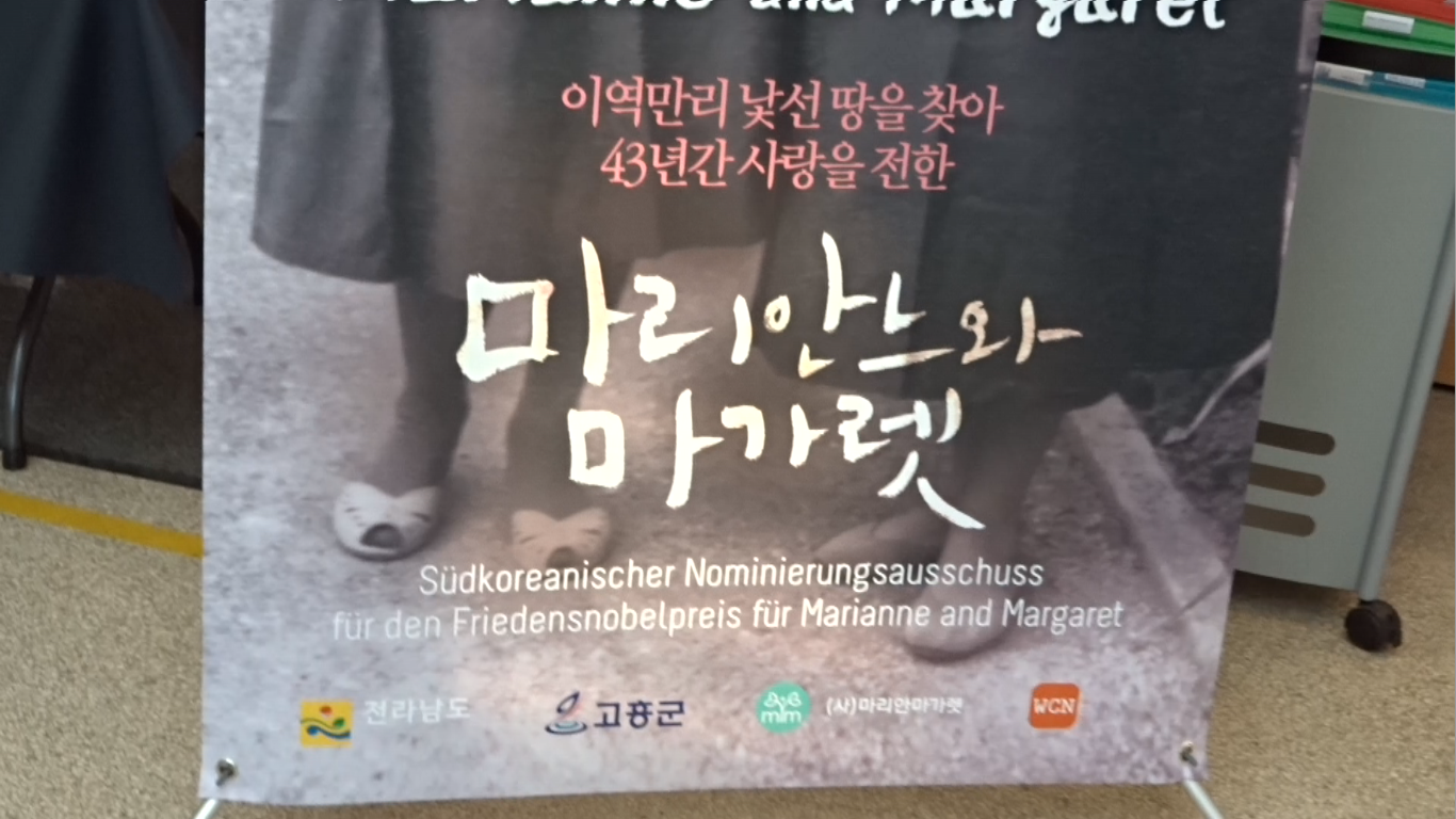 Nominationsfeier in Wien in der Wiener Urania für den Friedensnobelpreis für Krankenschwester Marianne Margaret
