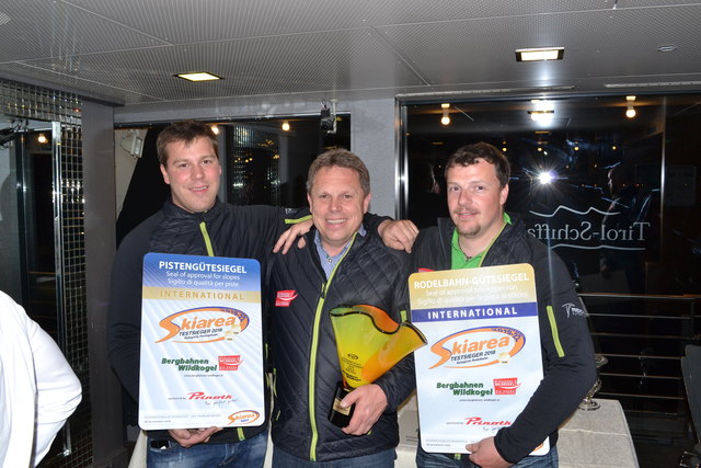 Von den Wildkogel Bergbahnen: Christian Lidicky, Rudi Göstl, Bernhard Hofer | Foto: Bergbahnen Wildkogel