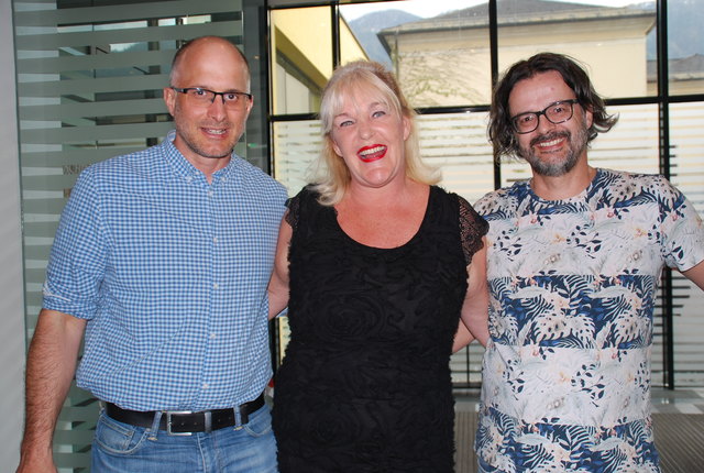 Barbara Balldini und ihre "Jungs" vom Organisationsteam