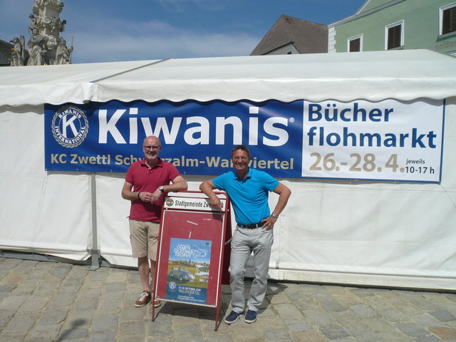 Auf dem Foto die beiden Kiwanismitglieder Erik Penka und Wolfgang Steinbauer, derzeitiger Präsident des Klubs. | Foto: privat