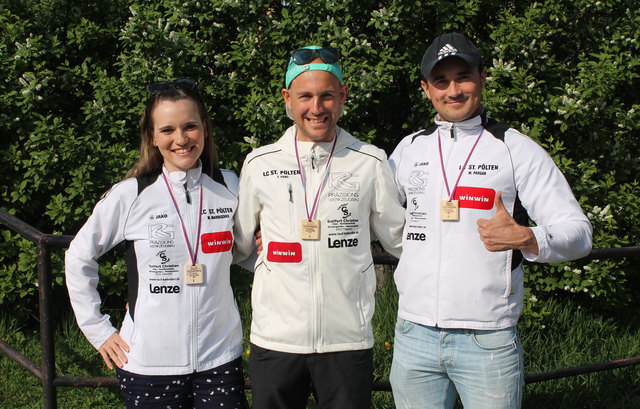 Melanie Marouschek, Thomas Punz und Miralem Pargan gingen an den Start, um die Stadt St. Pölten zu vertreten. | Foto: Privat