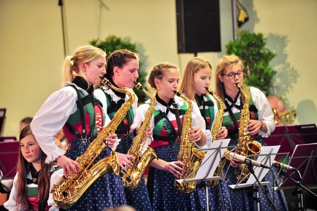 "Sax in Action" – ein Muss für das stark besetzte Saxophonregister der Musikkapelle Patsch.