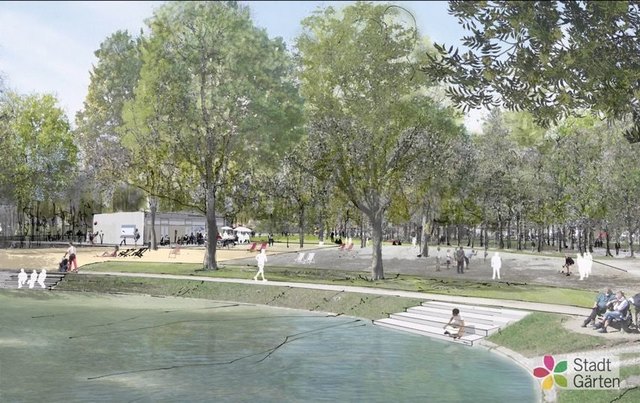 So soll der neue Volksgarten aussehen