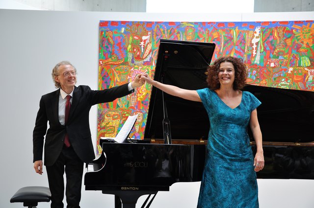 Mezzosopranistin Angelika Kirchschlager und Pianist Robert Lehrbaumer | Foto: Lidija Gregoric
