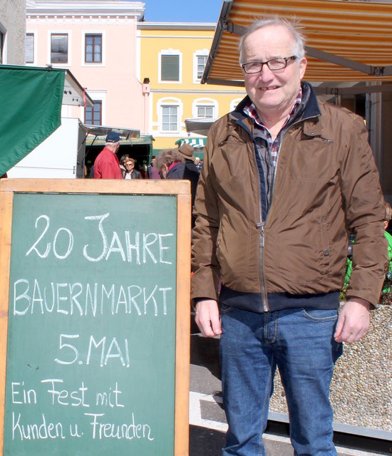 Franz Niedermayr ist Obmann des Bauernmarktes.