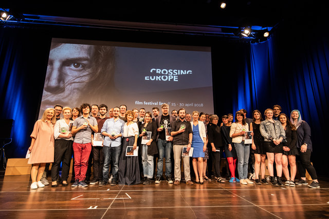 Die Preisträger bei der Crossing Europe Award Ceremony. | Foto: Andreas Wörister/subtext.at