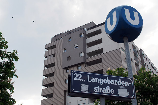 Grün und grau auf der Langobardenstraße