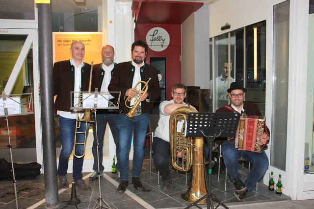 Genno Mungenast, Luis Marth, Peter Vöhl, Heinz Ranninger Martin Haag, (v.l)