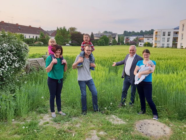 Hier soll der neue Kindergarten errichtet werden. | Foto: ÖVP Ottensheim