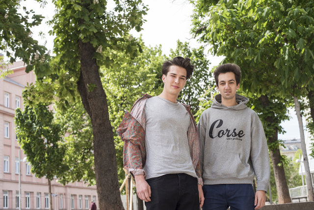 Franz Bibiza (19) und Giacomo Garzarolli (21, re.).