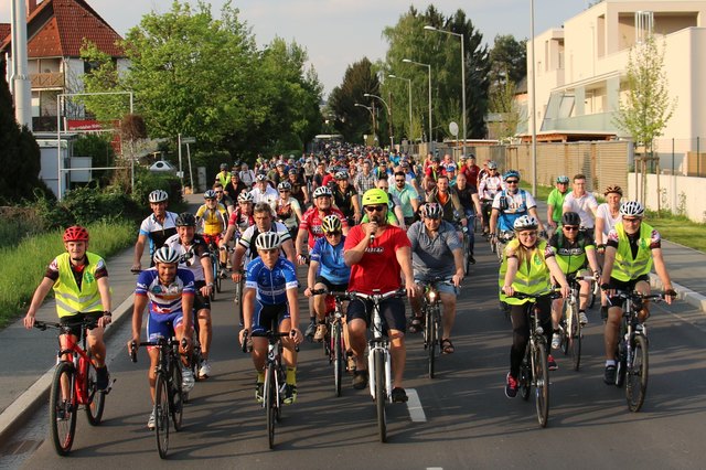 570 Pedalritter nahmen am ersten CityRadeln teil. | Foto: Stadt Graz/Erwin Wieser