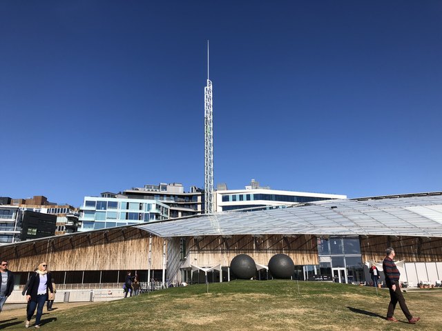 Panoramabild: Das Astrup Fearnley Museum of Modern Art soll an ein Segel erinnern. | Foto: WOCHE