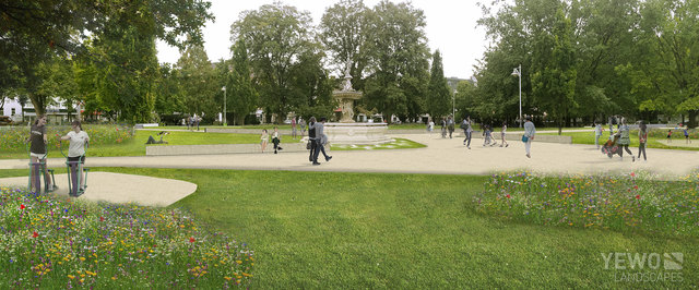 Mehr Durchgängigkeit, mehr Transparenz und damit auch ein besseres subjektives Sicherheitsgefühl sind Charakteristika der Planung für den Hessenpark. | Foto: Yewo Landscapes