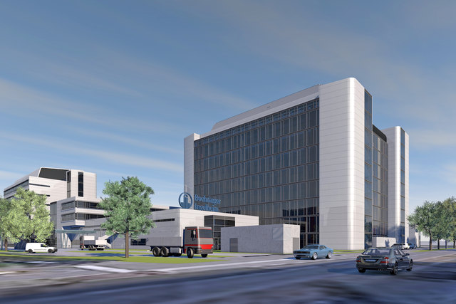Investitionen in den Standort: So sollen die neuen Gebäude von Boehringer-Ingelheim in Meidling 2021 aussehen.