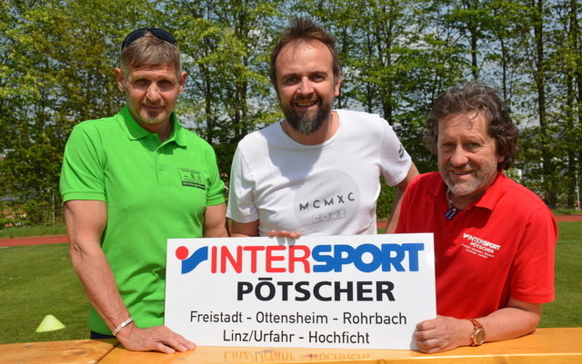 Von links: Gerhard Wagner (Tripower Freistadt), Gerald Pointner (Skiliftverein Freistadt) und Johann Pötscher (Intersport Pötscher).