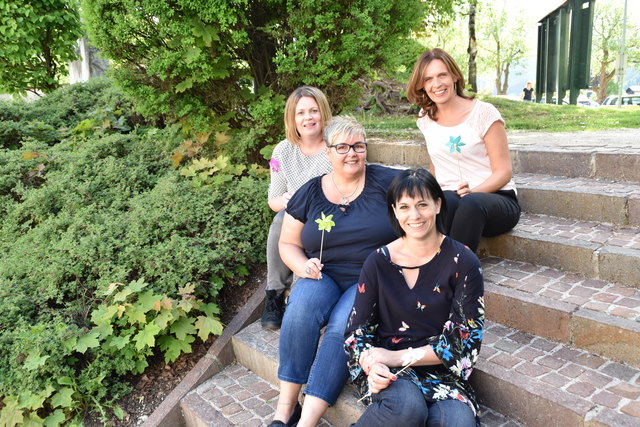 Vier der fünf Impulsgeberinnen: Christina Wernig (vorne), Karin Dorozynskyj, Barbara Pagitz und Nicola Fa | Foto: Friessnegg