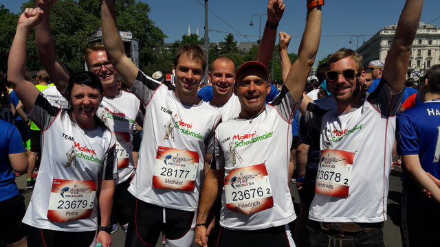 Petra Venzl, Klaus Stelzer, Michael Schaubmaier, Thomas Pühringer, Fritz Schaubmaier und Andreas Gahleitner (v. l.). | Foto: Foto: Malerei Schaubmaier