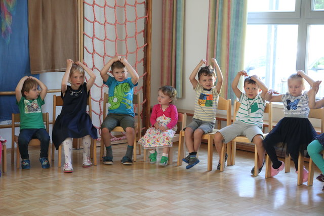 Die Kinder legten sich ordentlich ins Zeug