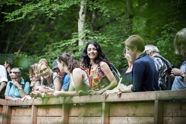 LAbg. Sandra Krautwaschl bei der letzten Grünen Naturschätze“-Tour an der Schwarzen Sulm. | Foto: Podesser.net