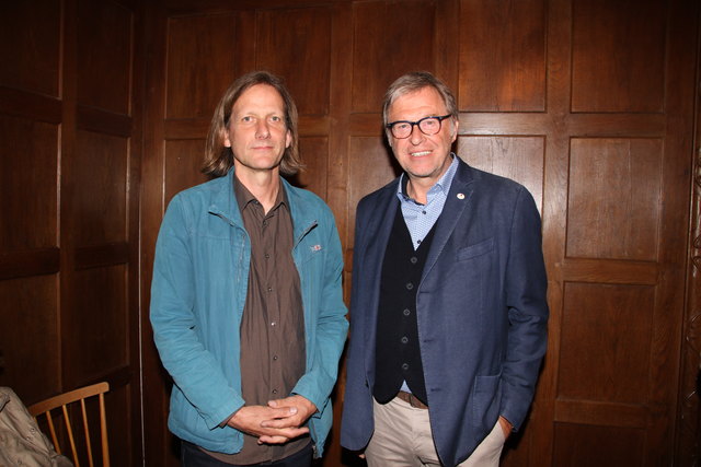 Frank Louis mit Gottfried Schrabacher (Vereinigung europäischer Keramikkünstler).