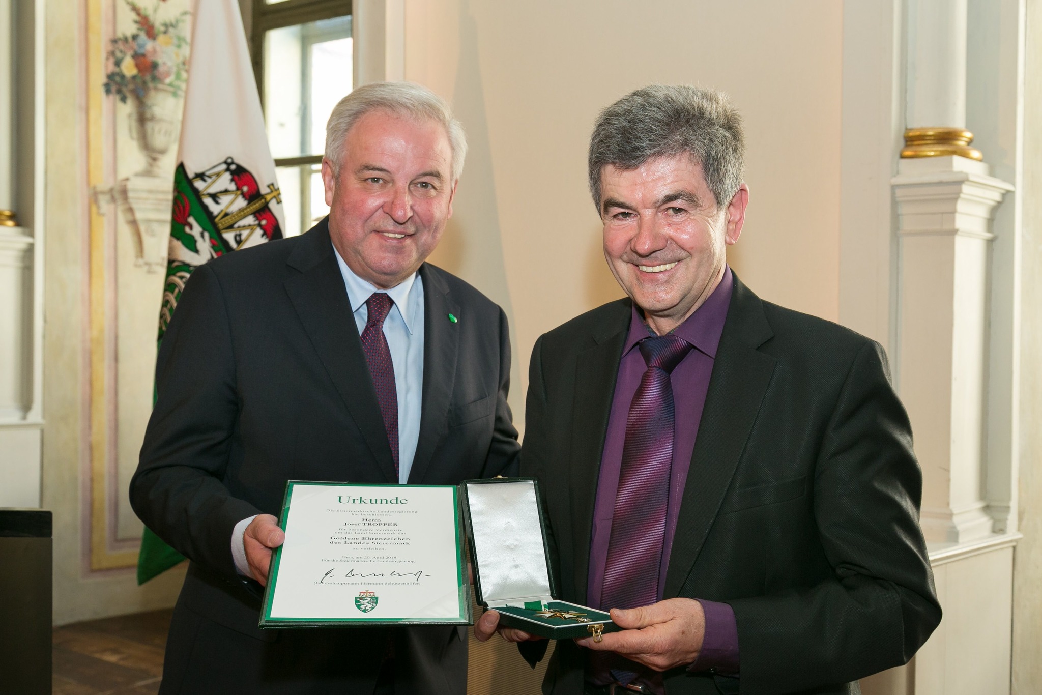 Auszeichnung für Josef Tropper Südoststeiermark