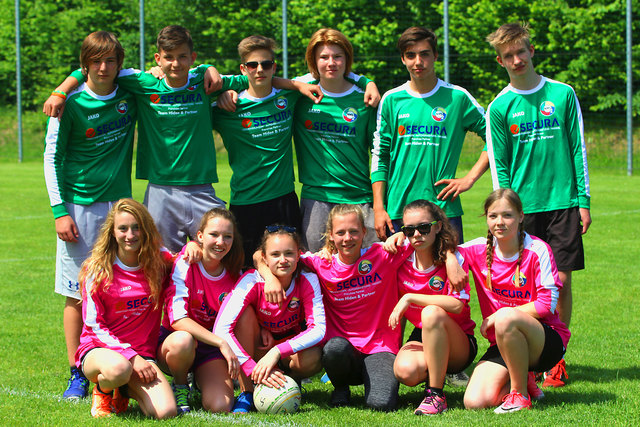 Deutschlandsberger Schulfaustballer mit Landesmeister und Vizelandesmeister. | Foto: Franz Krainer
