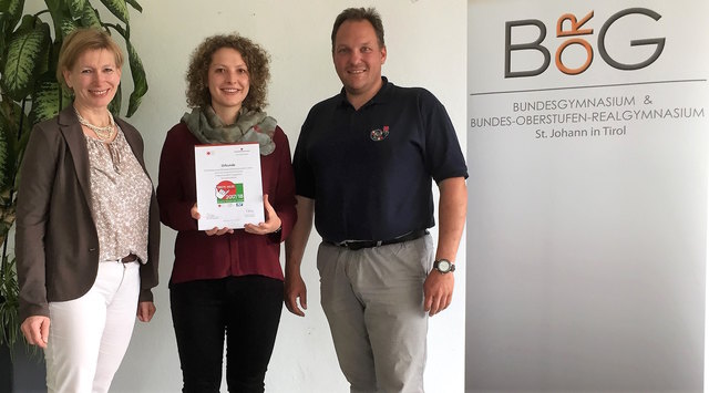 Brigitta Krimbacher, Angelika Ritzer und Andreas Oberacher (v. li.). | Foto: BG/BORG St. Johann