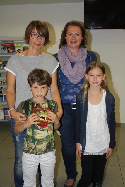 Helena, Ludwig und Nicole Herbst mit Petra Pfaffenlener