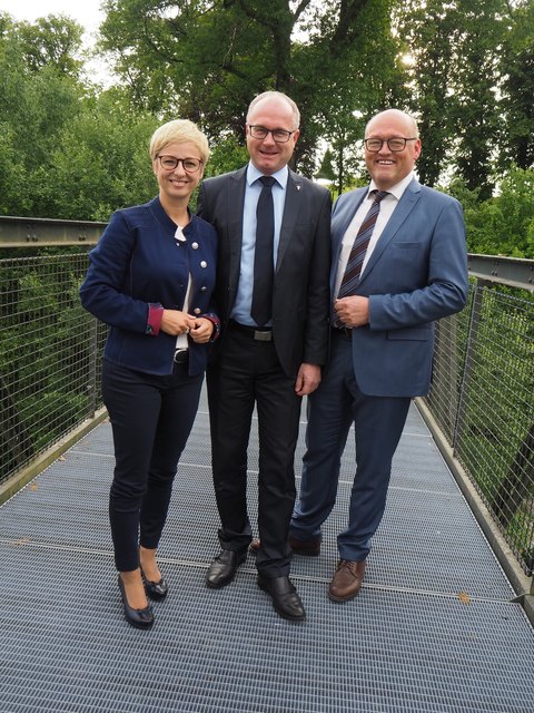 WB-Obfrau Doris Hummer, der neue WB-Grieskirchen-Obmann Günther Baschinger und Laurenz Pöttinger.