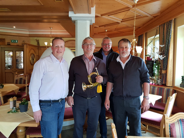 v.l.: Michael Keller, Herbert Larcher, BRV Hans Ritter und BR Helmut Triendl. | Foto: ÖBB Postbus