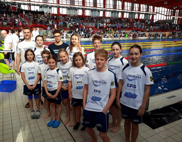 Die Schwimmerinnen und Schwimmer des ASV2000 zeigten ihr Können beim Schwimm-Meeting in Wien.