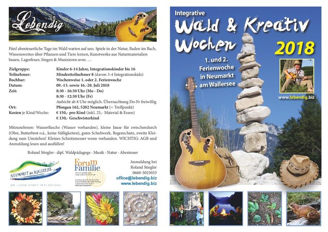 Integrative Wald & Kreativwochen in Neumarkt a. W.