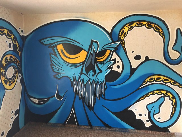 Die Graffiti-Künstler ließen ihrer Phantasie freien Lauf.