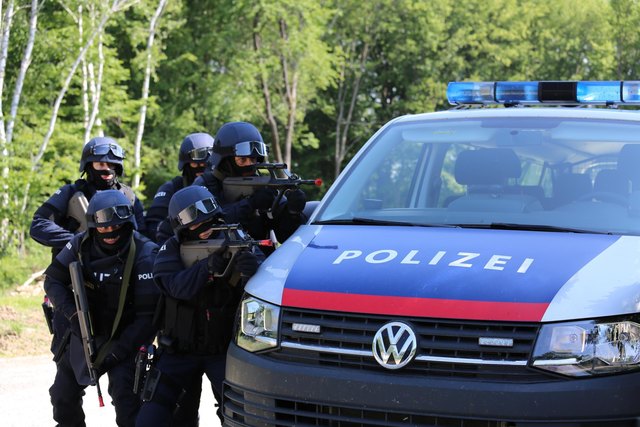 In Bruckneudorf fand eine Antiterrorübung statt. | Foto: LPD BGLD