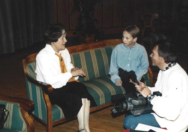 Recheis Käthe Ehrenring Kulturmedaille 13.3.1998 Foto Hans Aumayr
