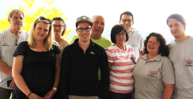 "Das Dorf" Förolach: Michael Skina, Mihaela Bjelkanovic, Sabine Skina, Patrick Rauscher, Raimund Schoitsch, Monika Schoitsch, Martin Schoitsch, Annelies und Siegfried Schaller