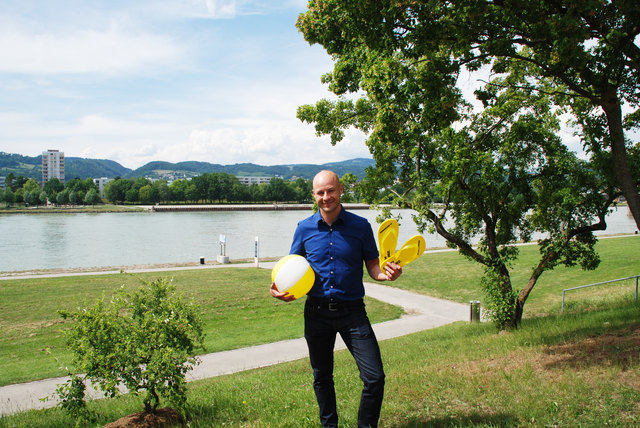 VP-Klubobmann Martin Hajart will das Parkbad an die Donau rücken. | Foto: ÖVP Linz