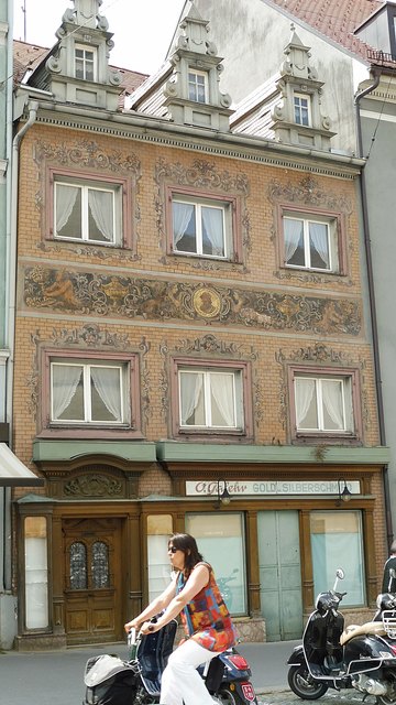 Interessante Fassaden in Bregenz.