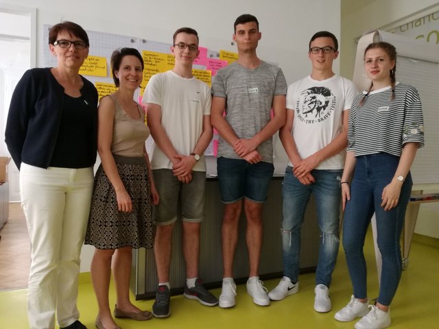 Anna Fritz, Marcel Toifl, Ludwig Tischler, Clemens Huber, Mag. Elisabeth Mayerhofer (Workshopleiterin) und Gabriele Lukesch | Foto: privat