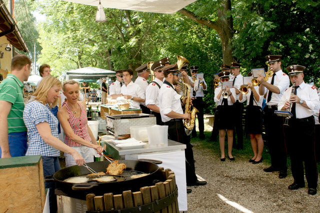 Wenn die Feuerwehr aufspielt, ist gute Stimmung garantiert.