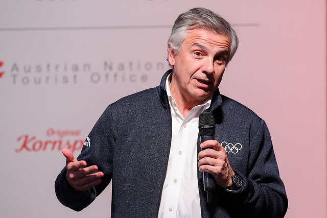 PYEONGCHANG,SOUTH KOREA.13.FEB.18 - OLYMPICS,OEOC - Olympic Winter Games PyeongChang 2018, Austria House, Gala night OEOC. Image shows Juan Antonio Samaranch (IOC). Photo: GEPA pictures/ Christian Walgram | Foto: GEPA