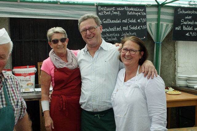 Ein Lächeln für die Kamera vor dem großen Besucheransturm.