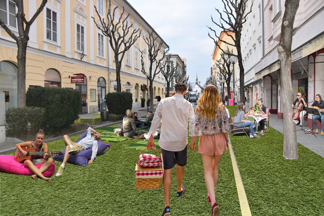 Die Straßen rund ums Kardinalviertel werden von 21.-23. 6. zur Picknick- und Flaniermeile: Beim "Picknick in der Stadt" | Foto: Viertelagentur