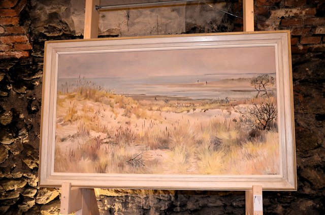 Dieses Strandmotiv stammt von Edith Kramer, der "Mutter der Kunsttherapie"