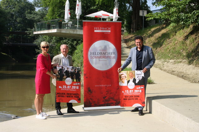 Laden ein: Kulturabteilungsleiterin Andrea Meyer, Bürgermeister Josef Ober und Kulturreferent Stadtamtsdirektor Michael Mehsner (v.l.).